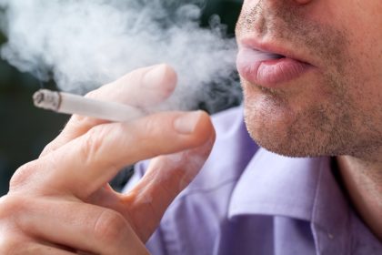 Breathing smoke out
